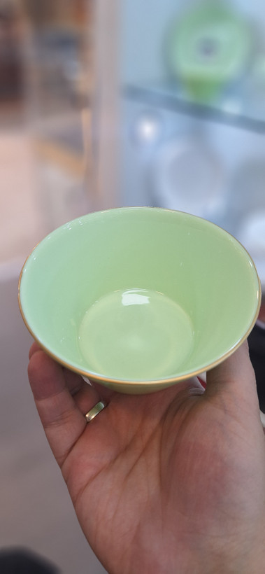 سرویس ۲۶پارچه استراکچر لب طلا سبز درجه یک گلدن اوپال