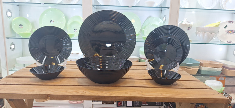 سرویس ۲۶ پارچه مشکی هارنا گلدن اپال