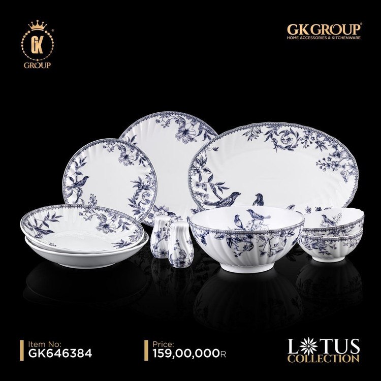 سرویس ۲۸ پارچه گلدکیش لوتوس- GoldKish