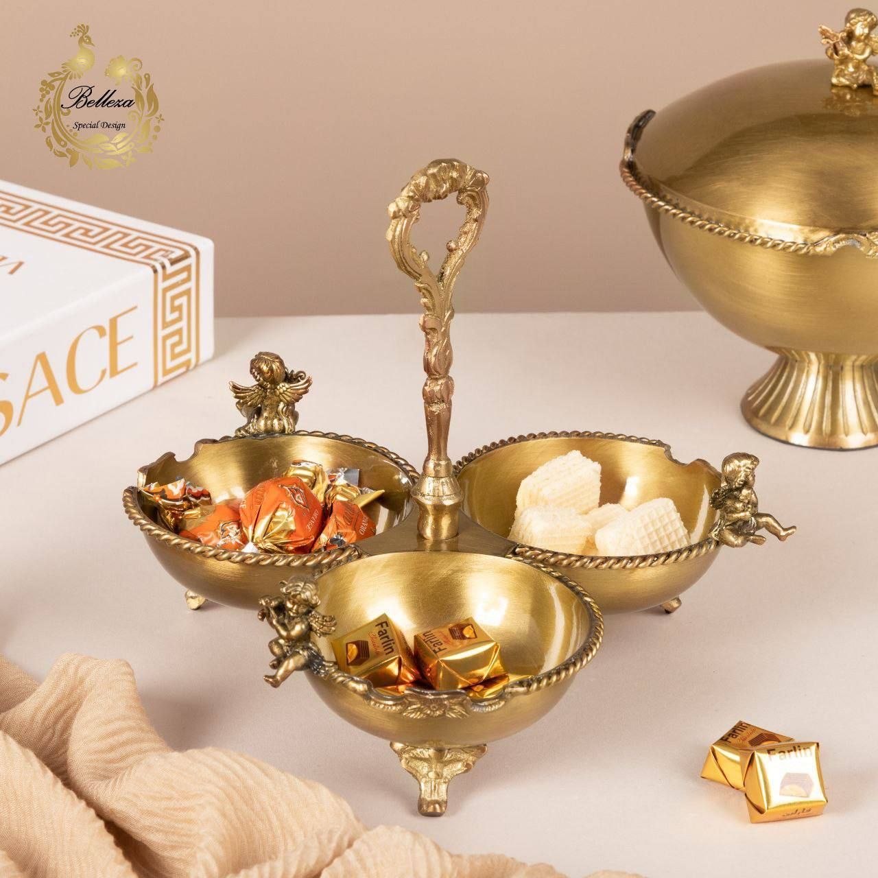 اردو خوری سه پیاله بدون پایه بلانزا