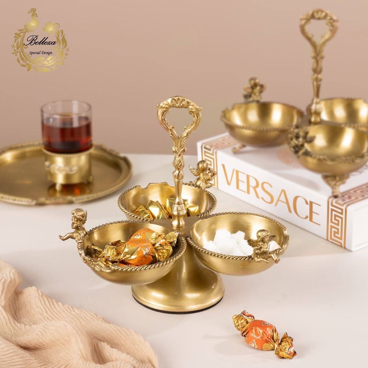 اردو خوری سه پیاله پایه دار بلانزا